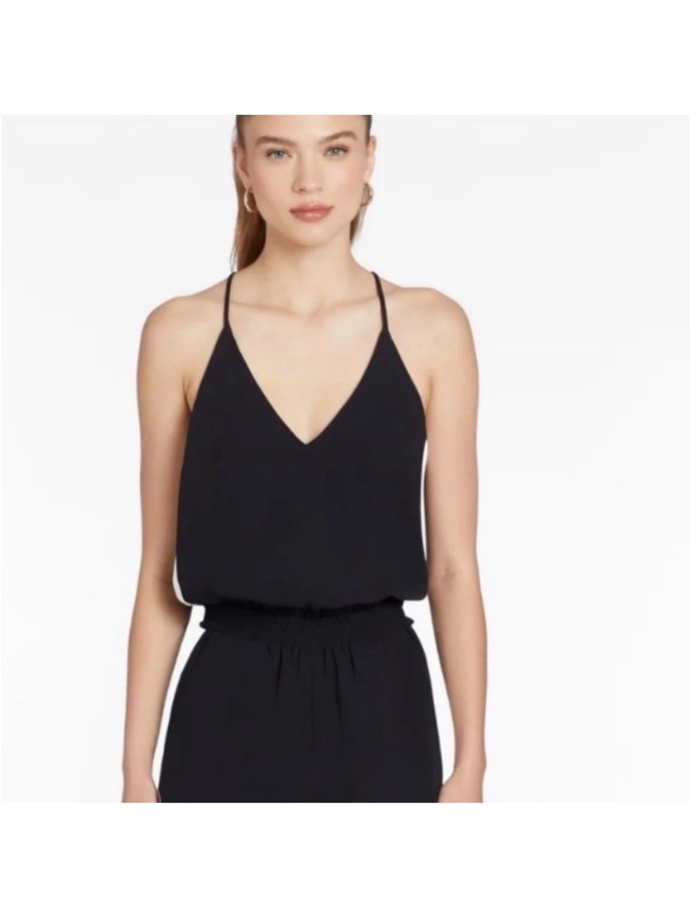 Amanda Uprichard Black Women’s Jumpsuit cargo pockets size Large